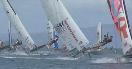 Le Hobie cat sur la côte blanche dans Nautisme sur LCI