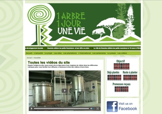 Les videos 2012 du programme "Un arbre, un jour,une vie"