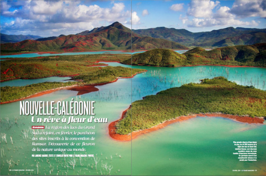 7 pages dans le Fig Mag sur le classement Ramsar du Grand Sud,  initiées par Antipode