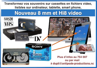 Transfert des cassettes 8mm et Hi 8 en fichier video