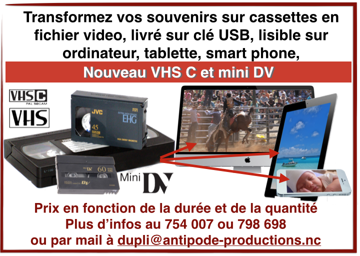 Nouveau service : vos cassettes VHS, VHS-C et mini DV en fichiers lisibles sur ordinateur