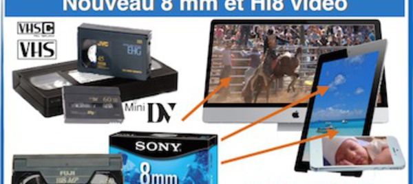 Transfert des cassettes 8mm et Hi 8 en fichier video